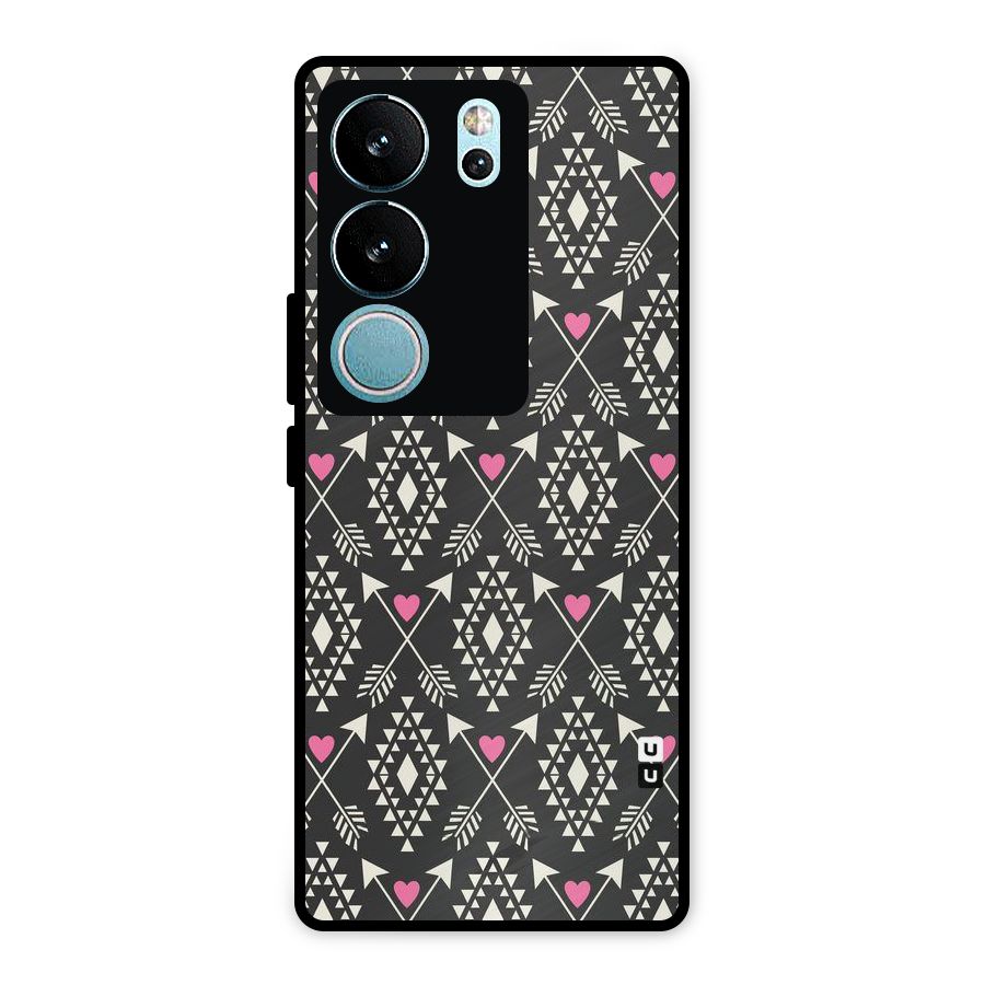 Hit Arrow Love Metal Back Case for Vivo V29