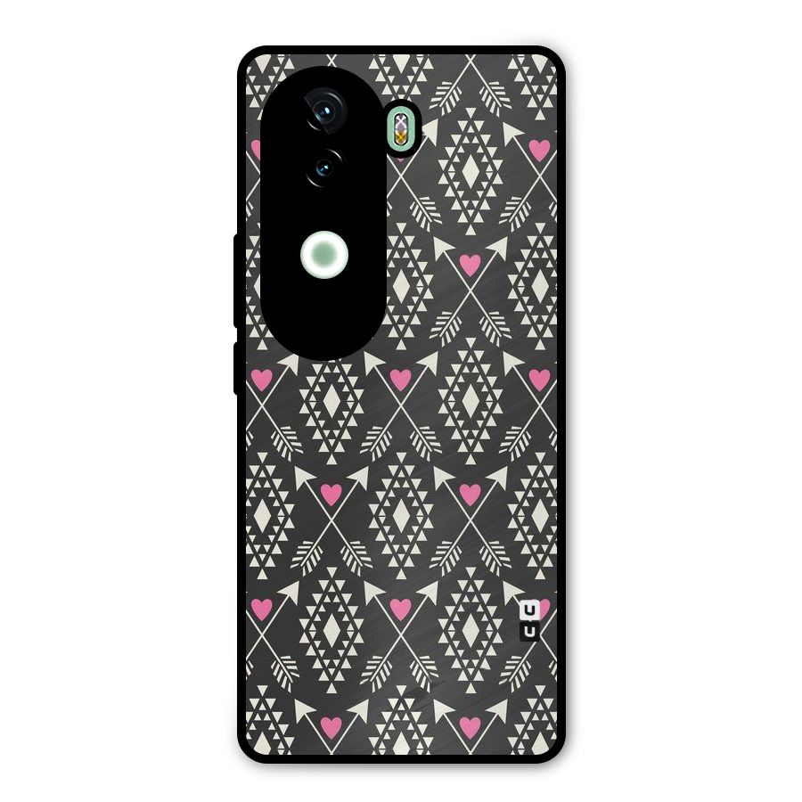 Hit Arrow Love Metal Back Case for Vivo V40e