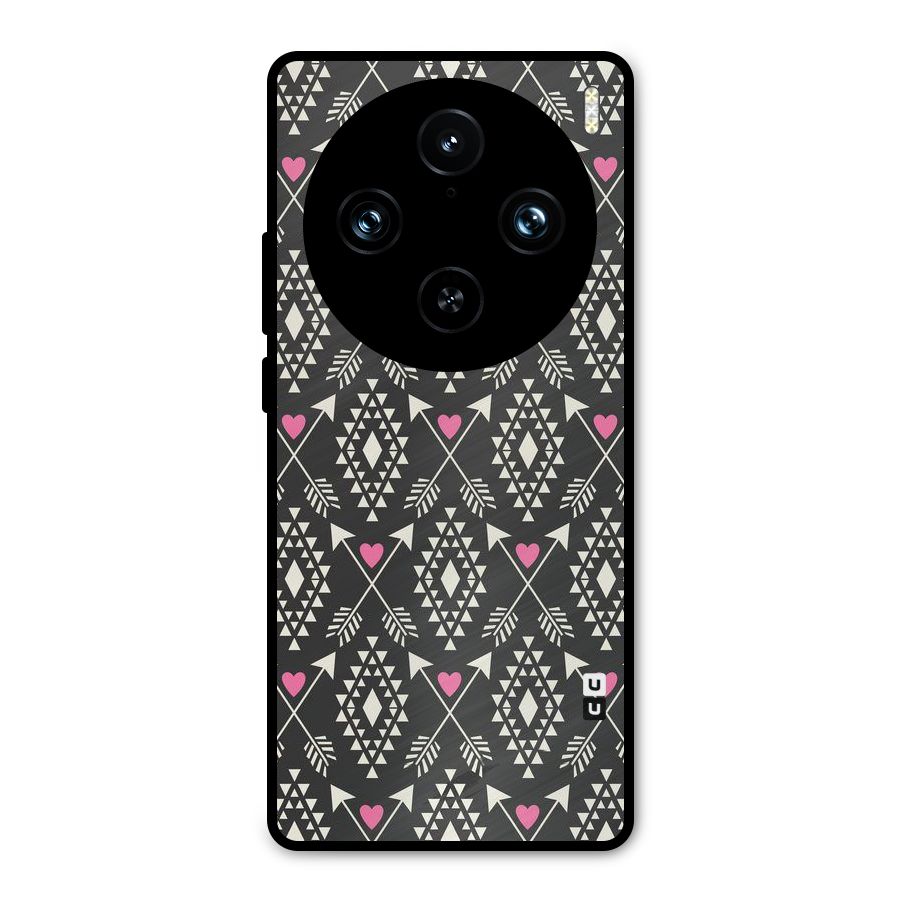Hit Arrow Love Metal Back Case for Vivo X100 Pro