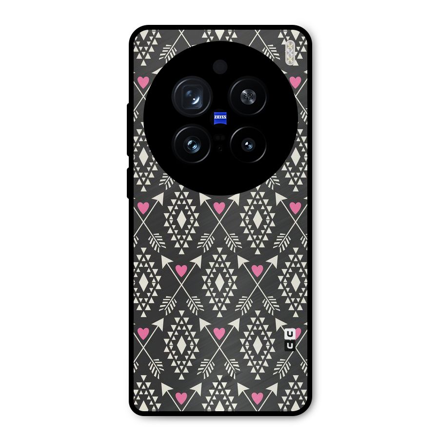 Hit Arrow Love Metal Back Case for Vivo X200 Pro
