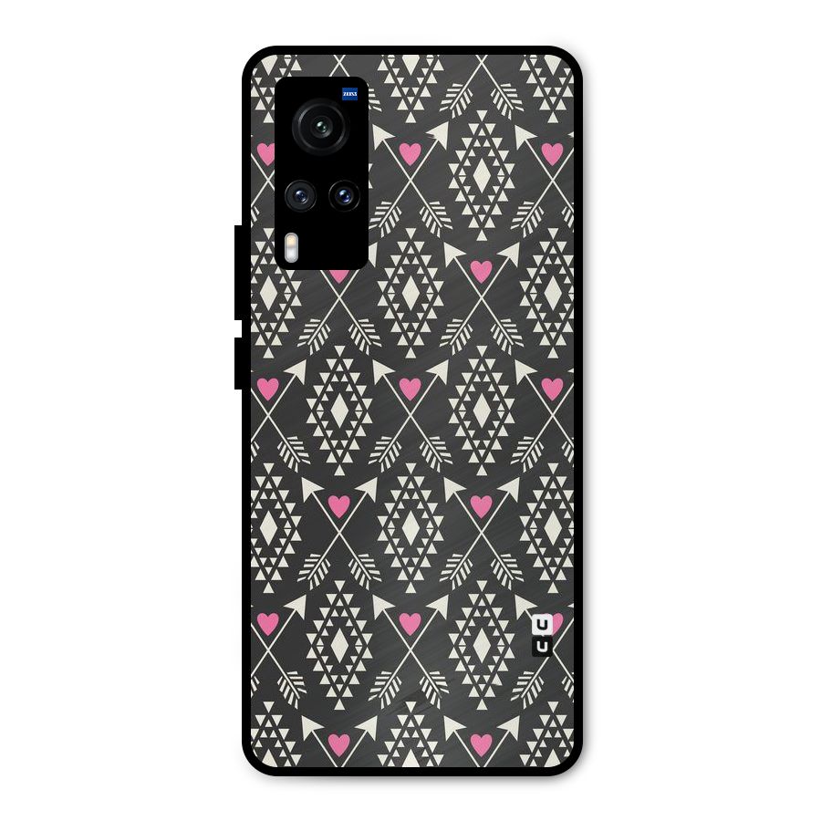 Hit Arrow Love Metal Back Case for Vivo X60