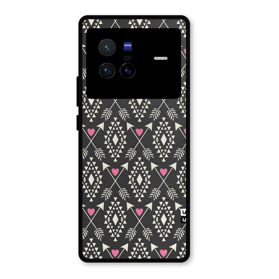 Hit Arrow Love Metal Back Case for Vivo X80