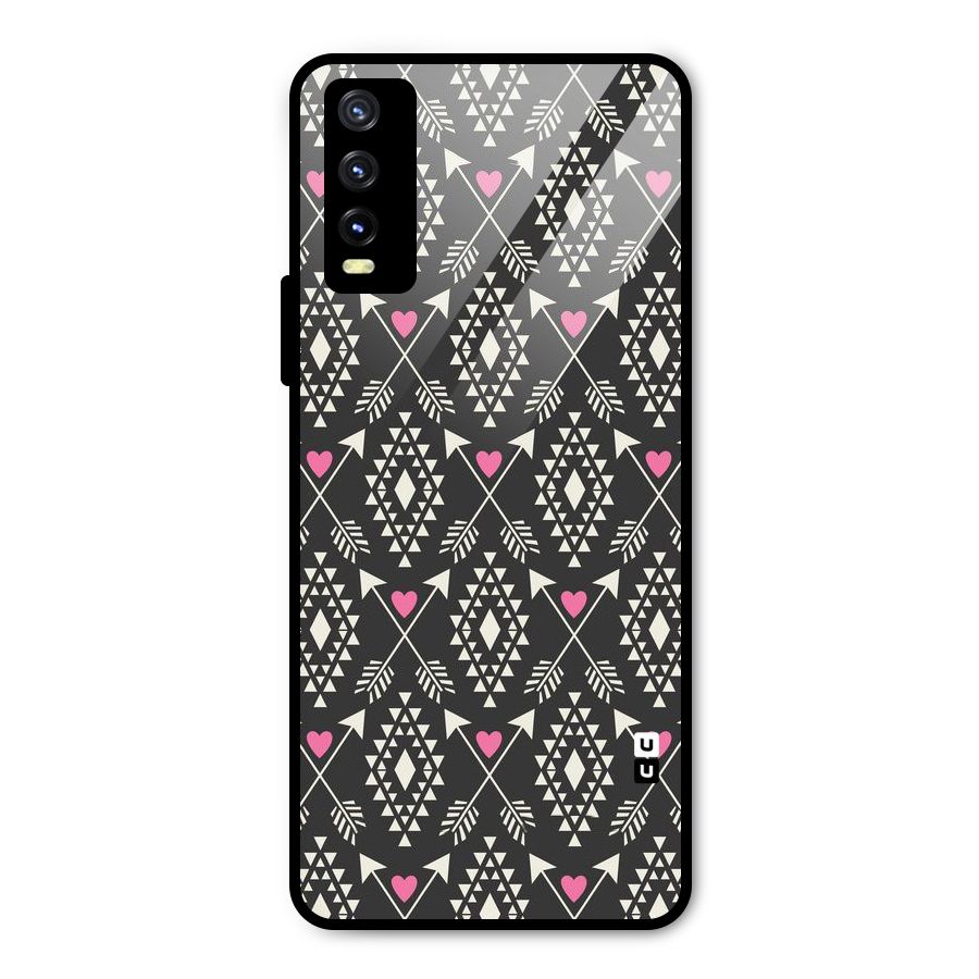 Hit Arrow Love Metal Back Case for Vivo Y20