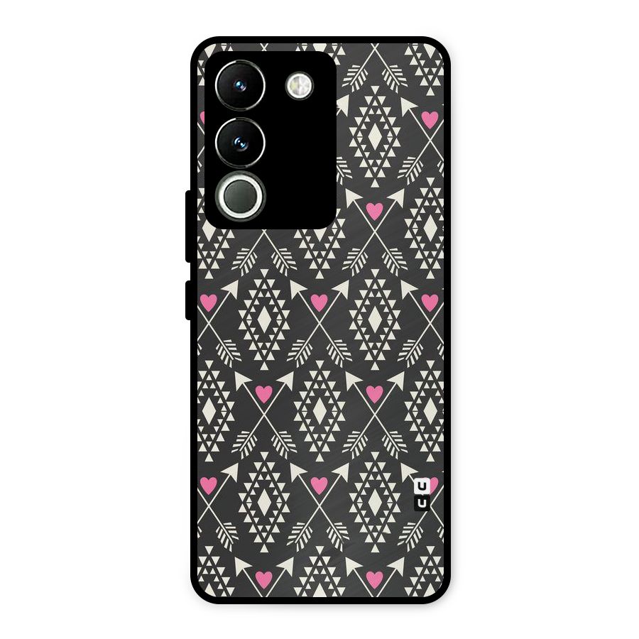 Hit Arrow Love Metal Back Case for Vivo Y200