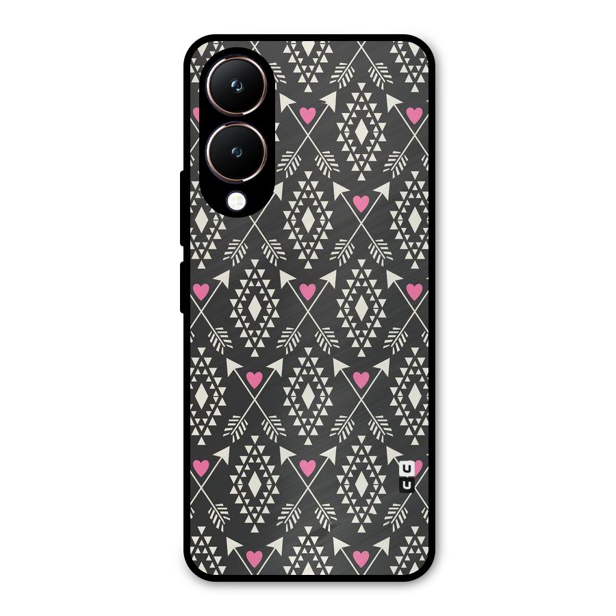 Hit Arrow Love Metal Back Case for Vivo Y28