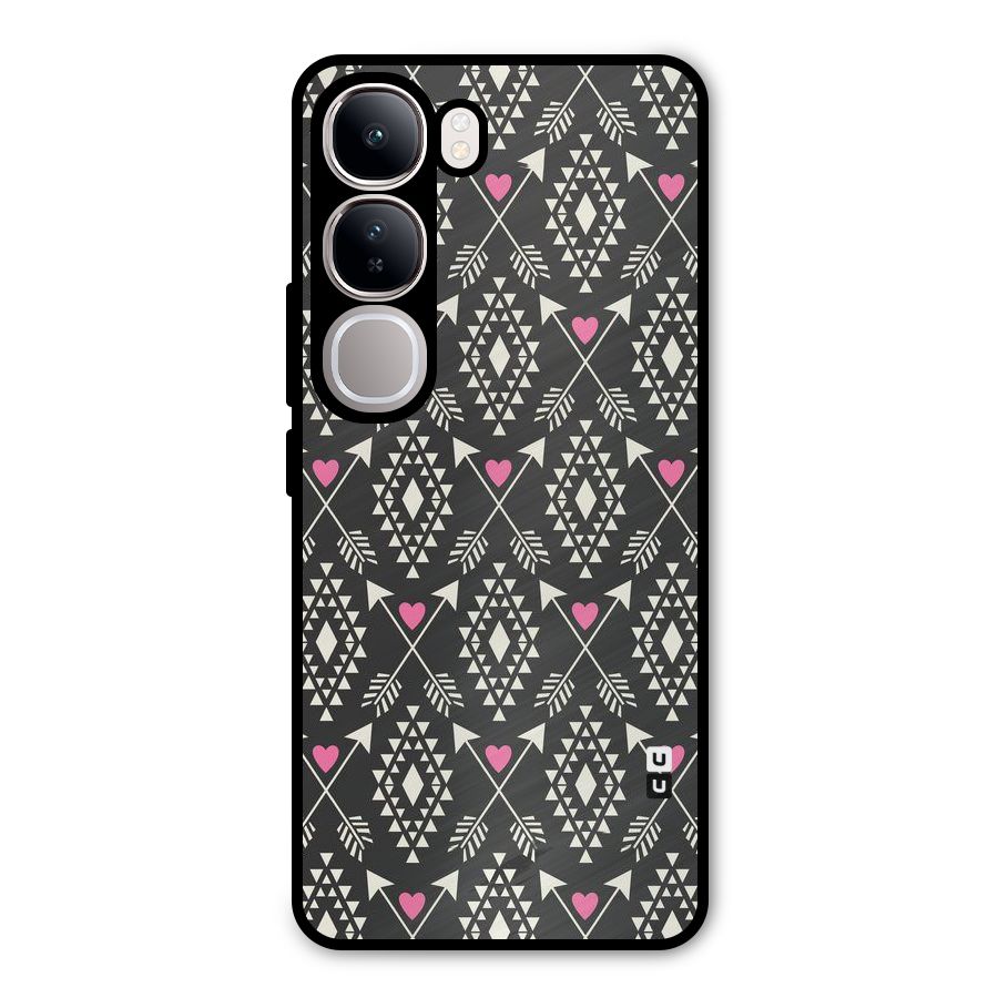 Hit Arrow Love Metal Back Case for Vivo Y300