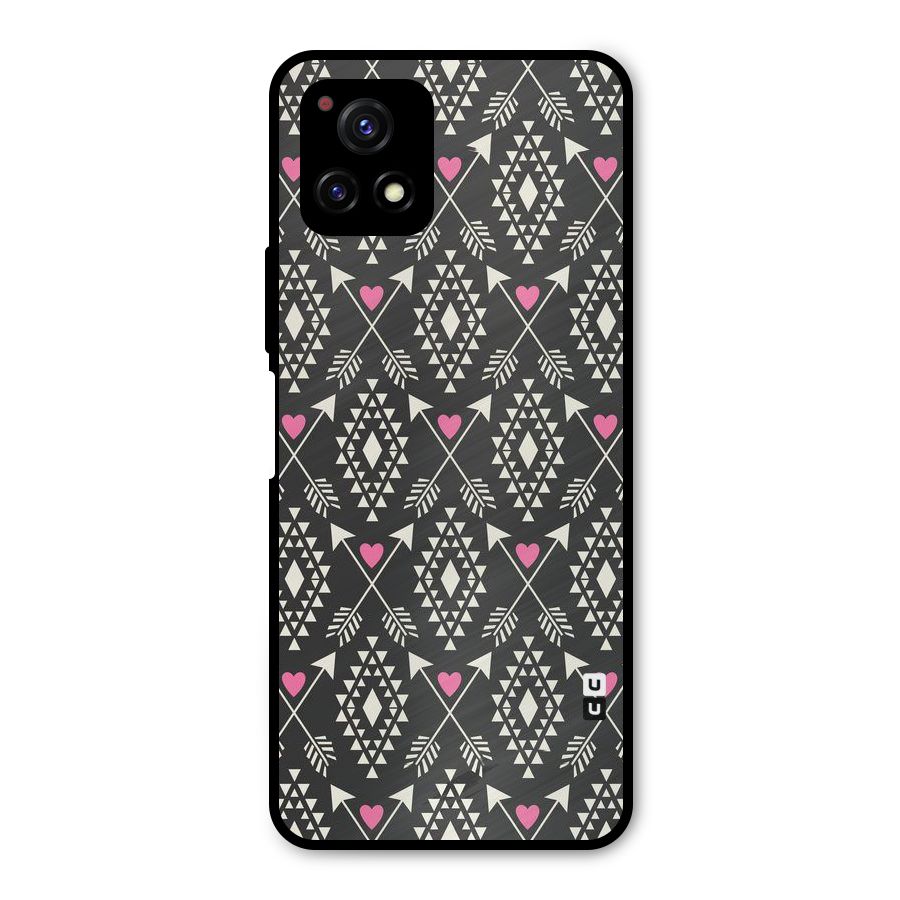 Hit Arrow Love Metal Back Case for Vivo Y72 5G
