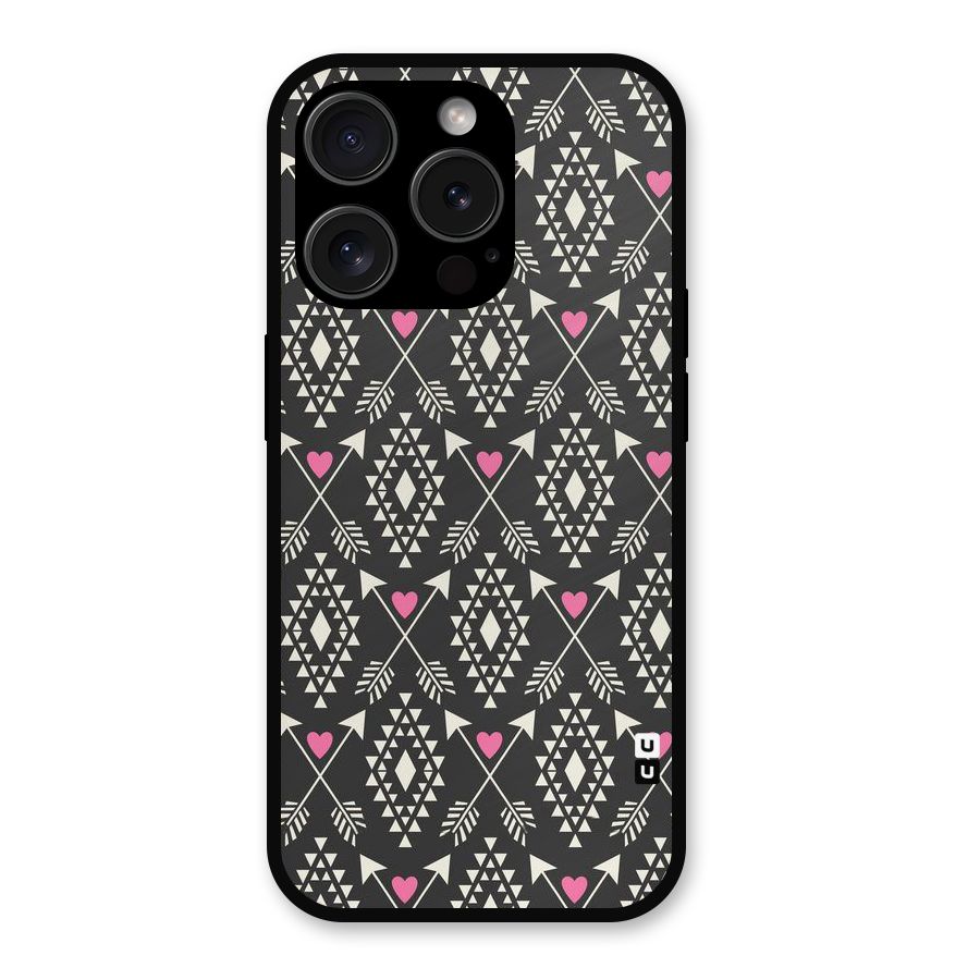 Hit Arrow Love Metal Back Case for iPhone 15 Pro