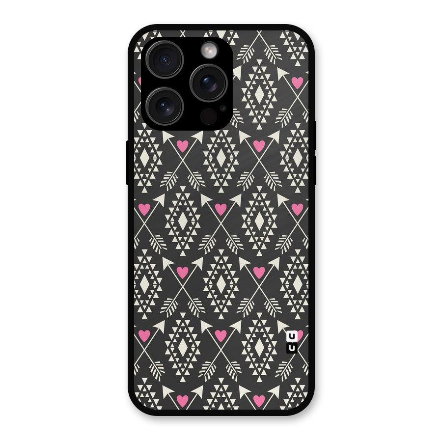 Hit Arrow Love Metal Back Case for iPhone 15 Pro Max