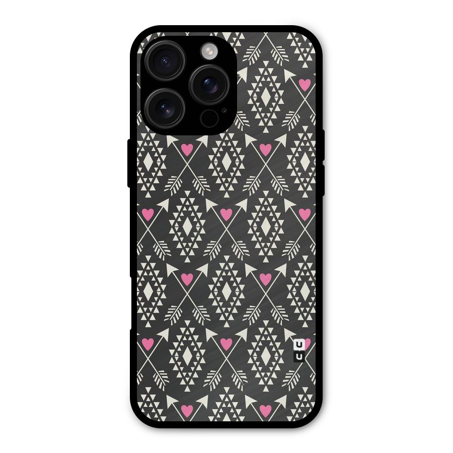 Hit Arrow Love Metal Back Case for iPhone 16 Pro Max