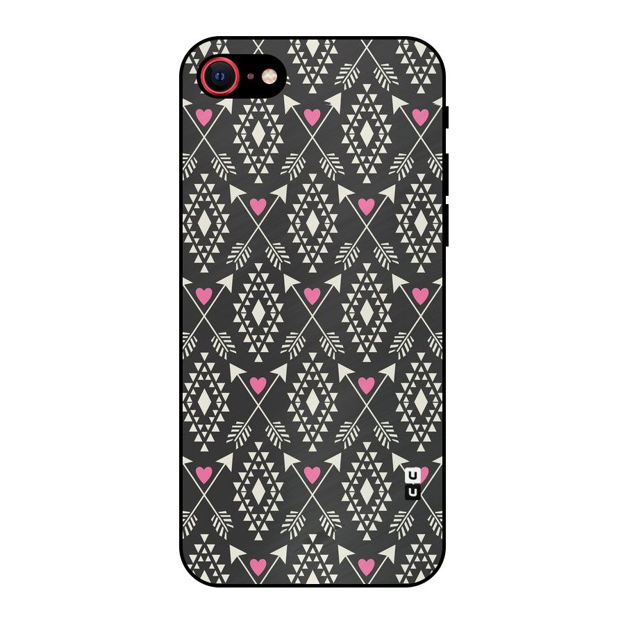 Hit Arrow Love Metal Back Case for iPhone SE 2022
