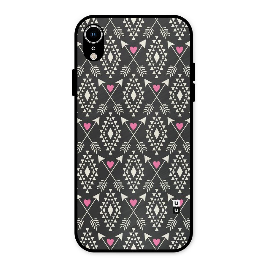 Hit Arrow Love Metal Back Case for iPhone XR