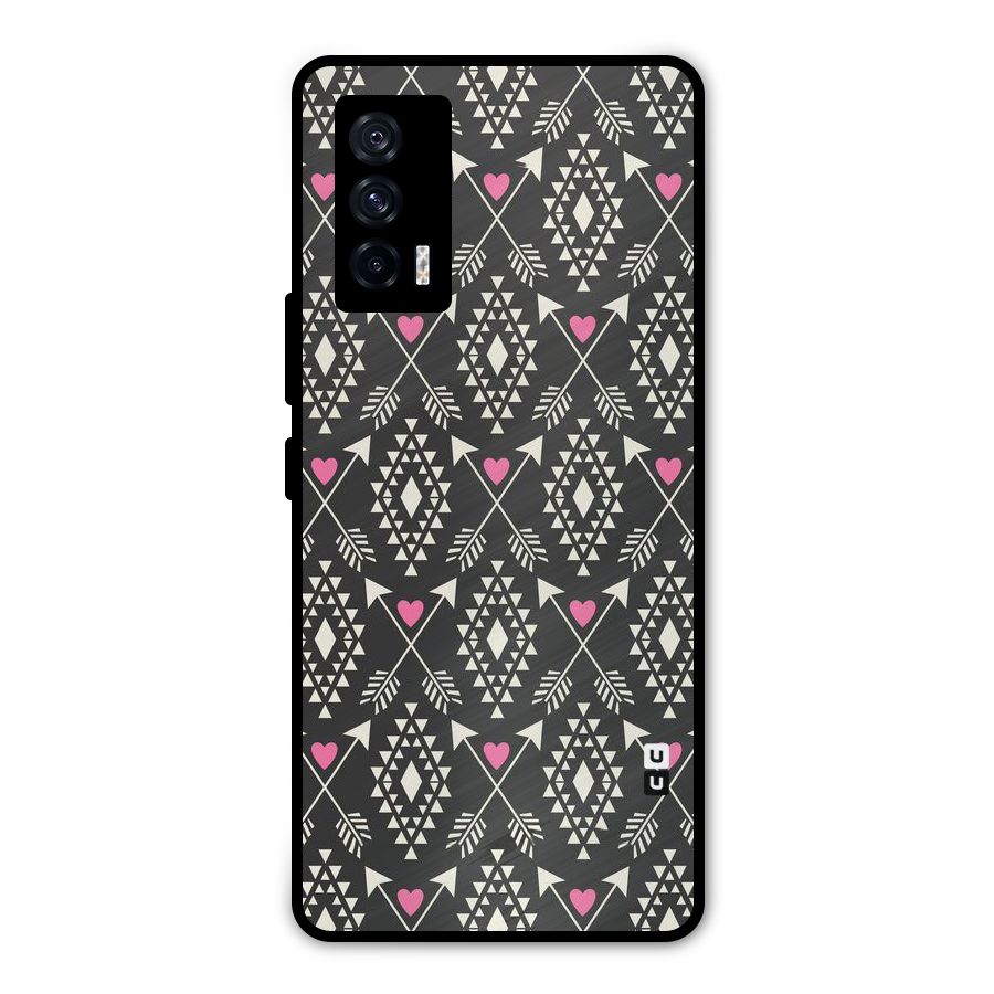 Hit Arrow Love Metal Back Case for iQOO 7 5G