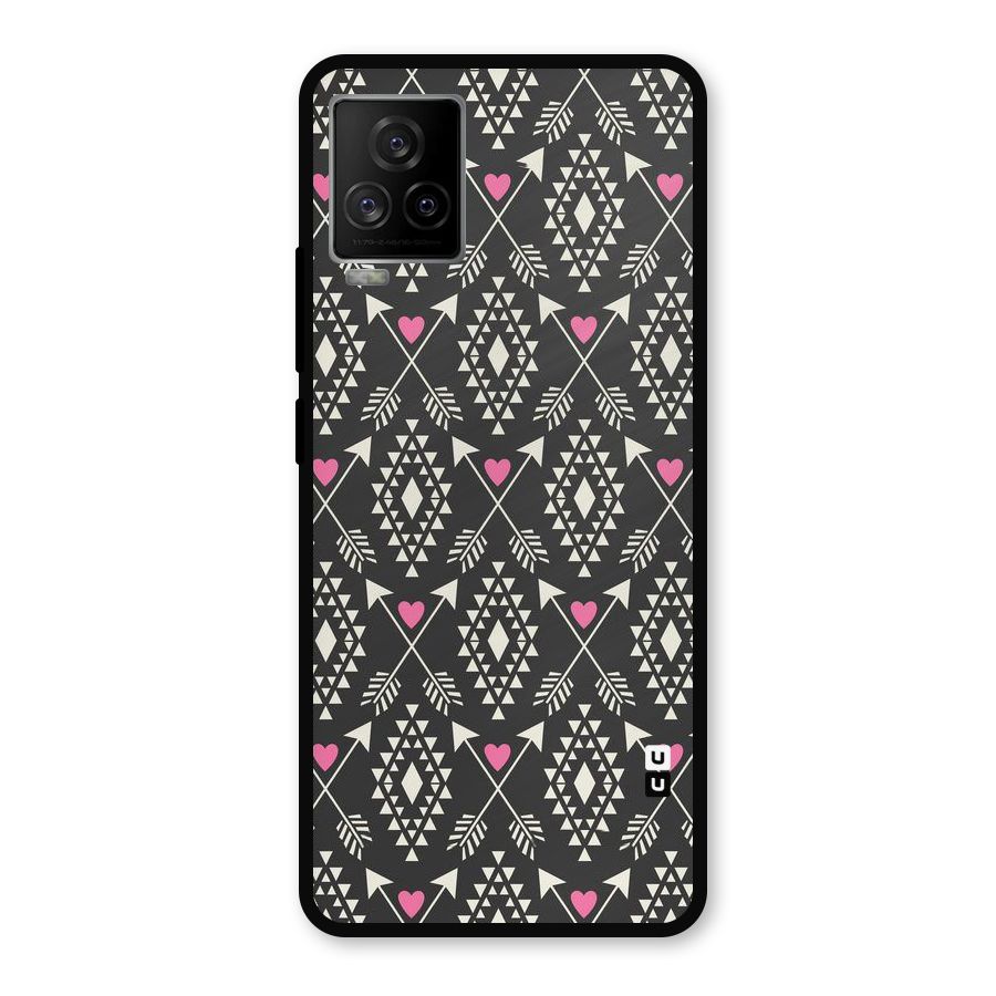 Hit Arrow Love Metal Back Case for iQOO 7 Legend 5G