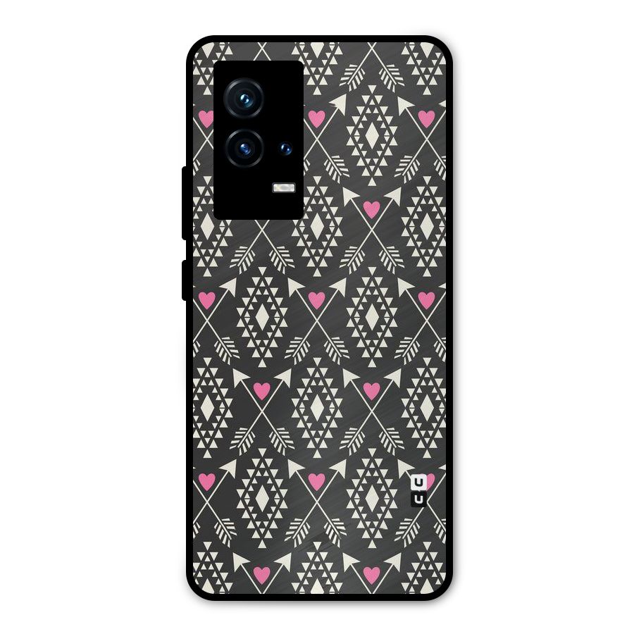 Hit Arrow Love Metal Back Case for iQOO 9 5G