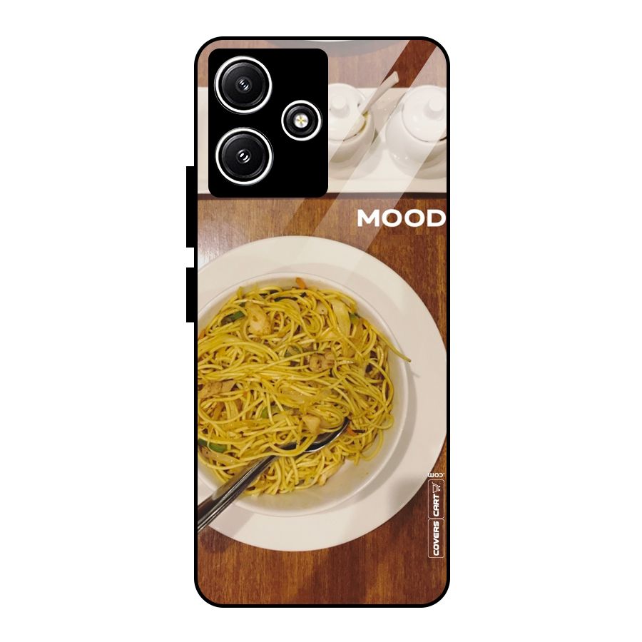Hogging Mood Glass Back Case for Poco M6 Pro