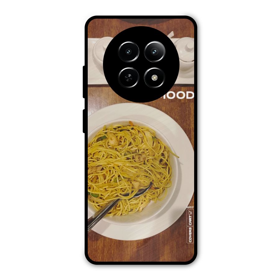 Hogging Mood Metal Back Case for Realme 12x 5G
