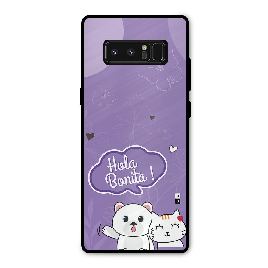 Hola Bonita Metal Back Case for Galaxy Note 8