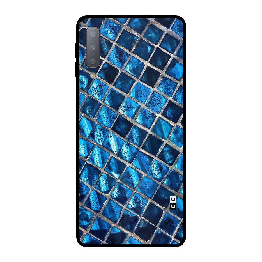 Home Tiles Design Metal Back Case for Galaxy A7 (2018)