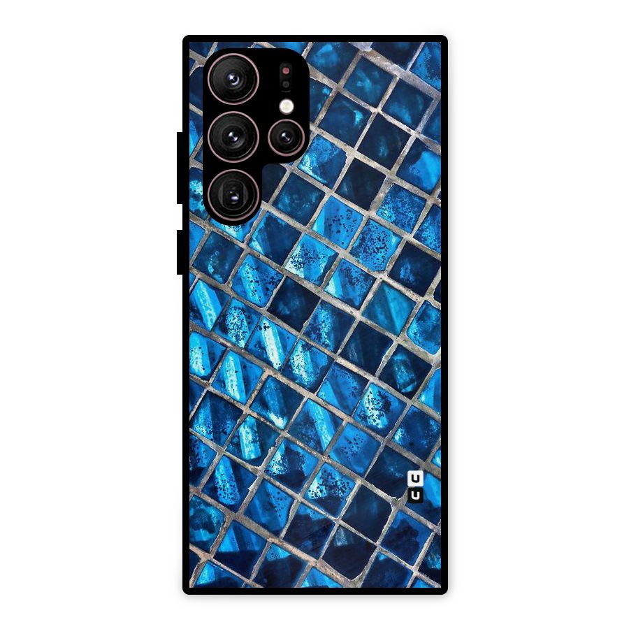 Home Tiles Design Metal Back Case for Galaxy S22 Ultra 5G
