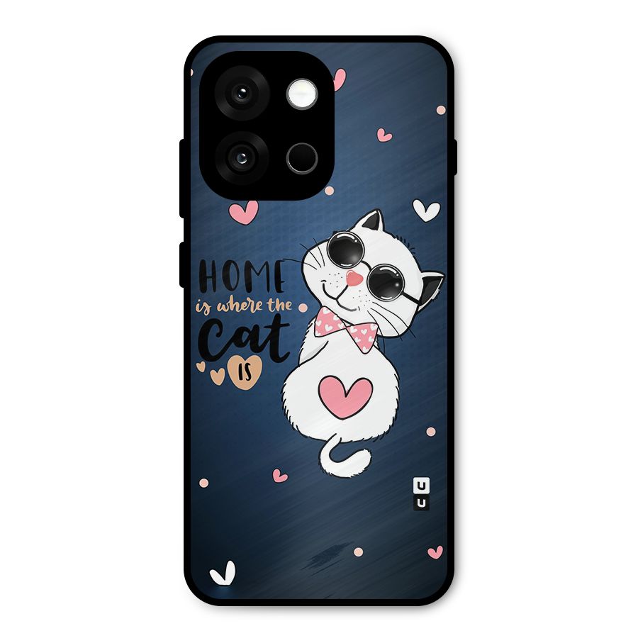 Home Where Cat Metal Back Case for OnePlus 13s