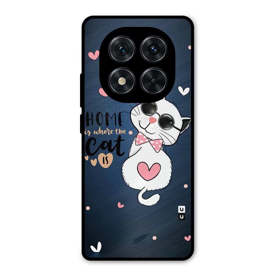 Home Where Cat Metal Back Case for Redmi Note 14 Pro 5G