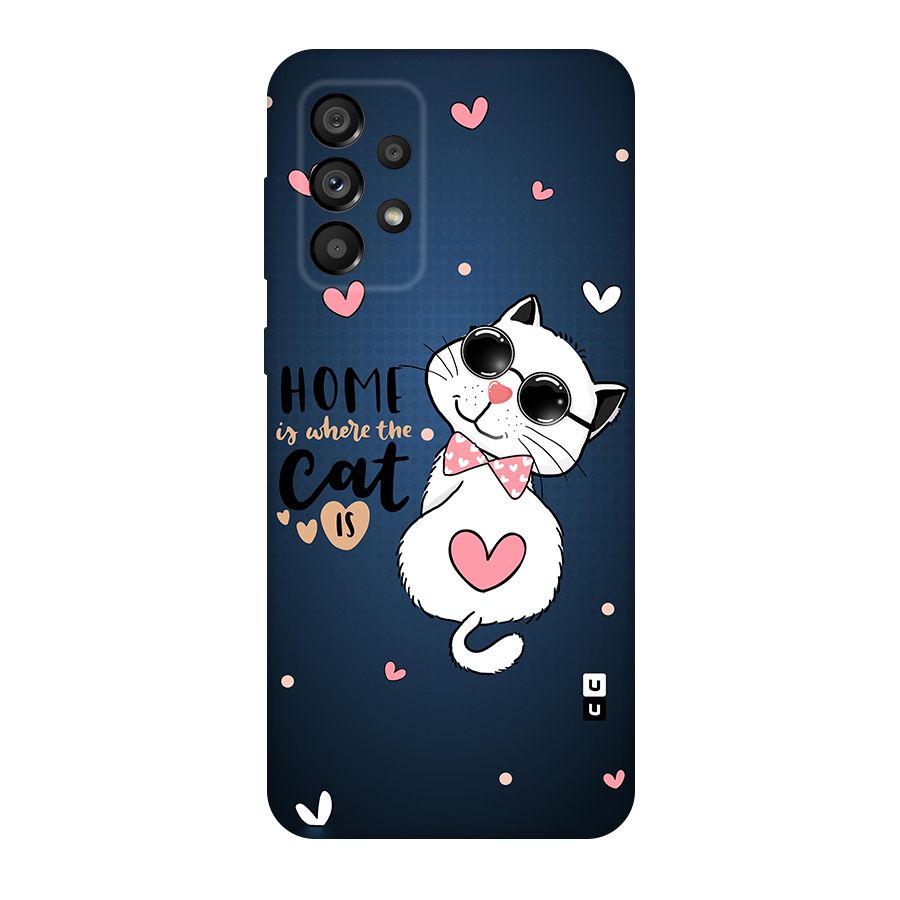 Home Where Cat Original Polycarbonate Back Case for Galaxy A73 5G