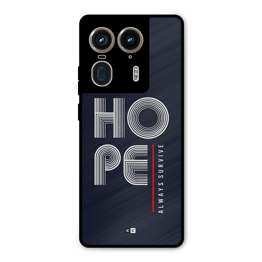 Hope Survives Metal Back Case for Motorola Edge 50 Ultra