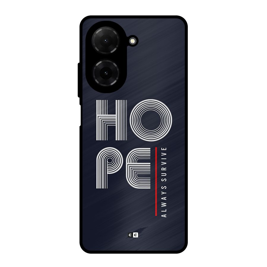 Hope Survives Metal Back Case for Poco C71
