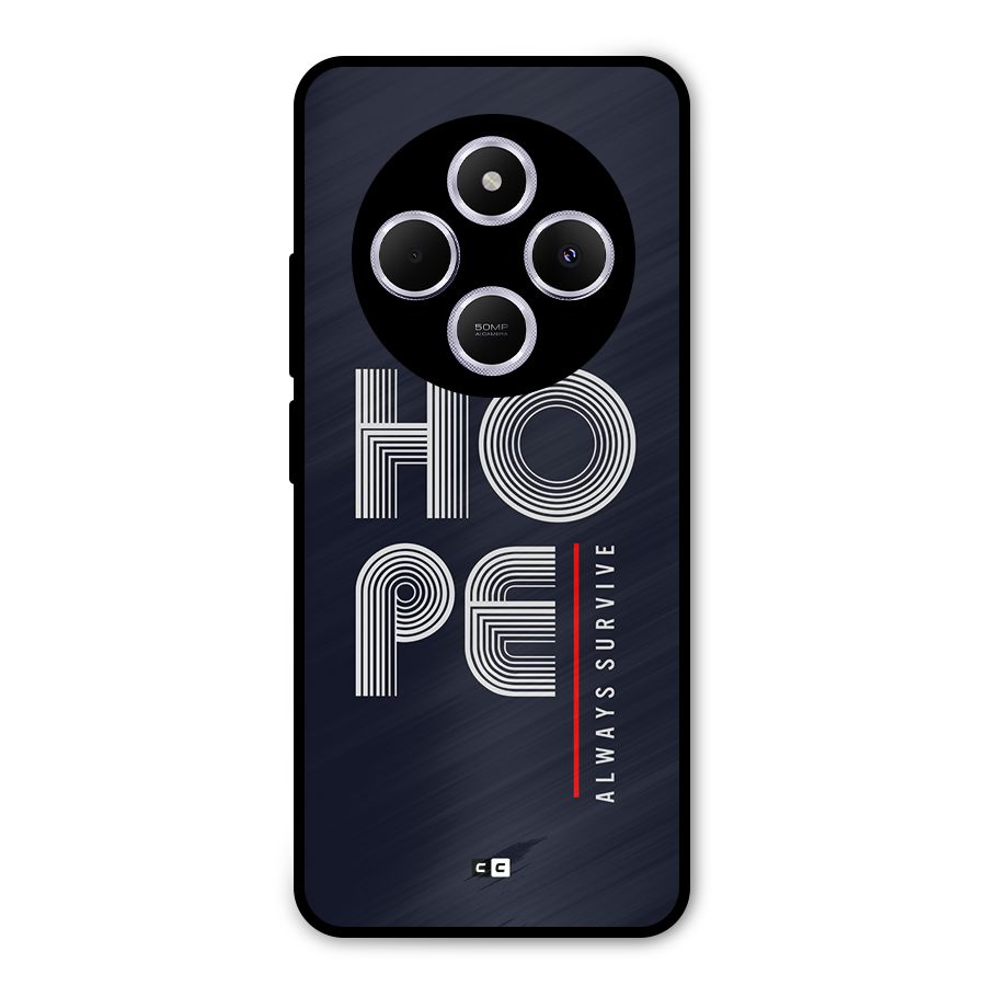 Hope Survives Metal Back Case for Poco C75 5G