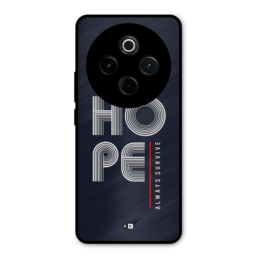 Hope Survives Metal Back Case for Vivo T4