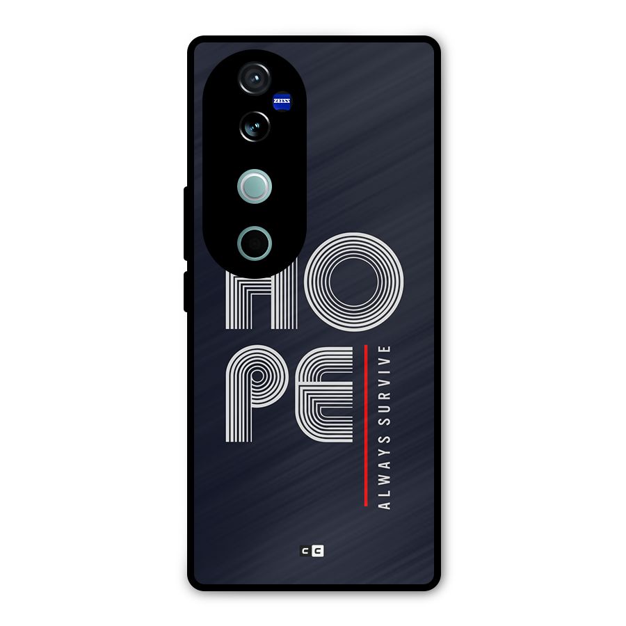 Hope Survives Metal Back Case for Vivo V40