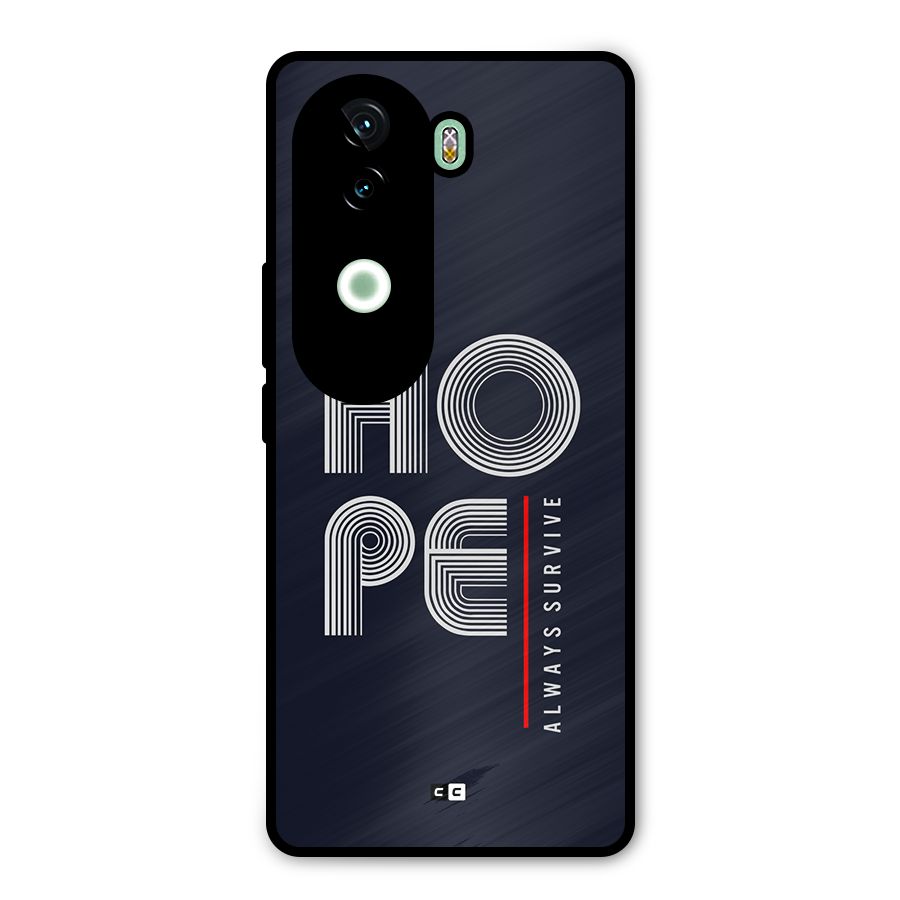 Hope Survives Metal Back Case for Vivo V40e