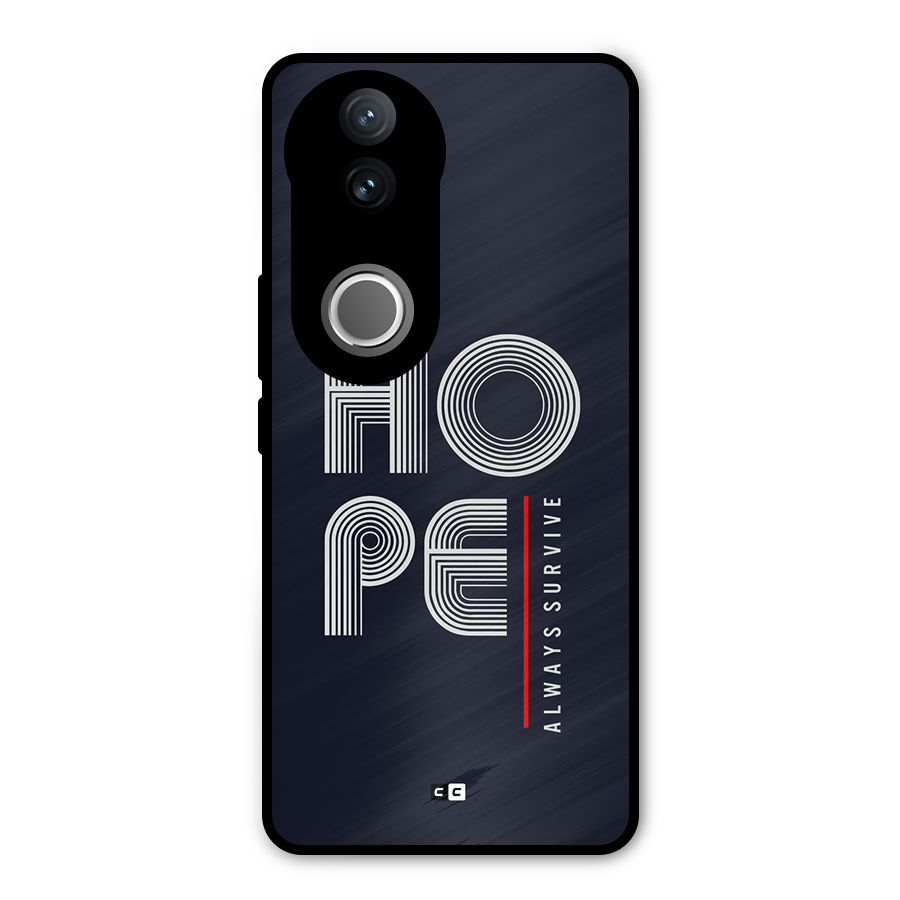 Hope Survives Metal Back Case for Vivo V50