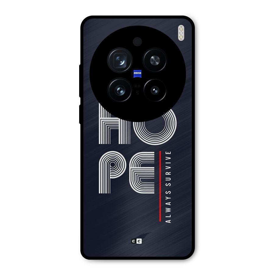 Hope Survives Metal Back Case for Vivo X200 Pro