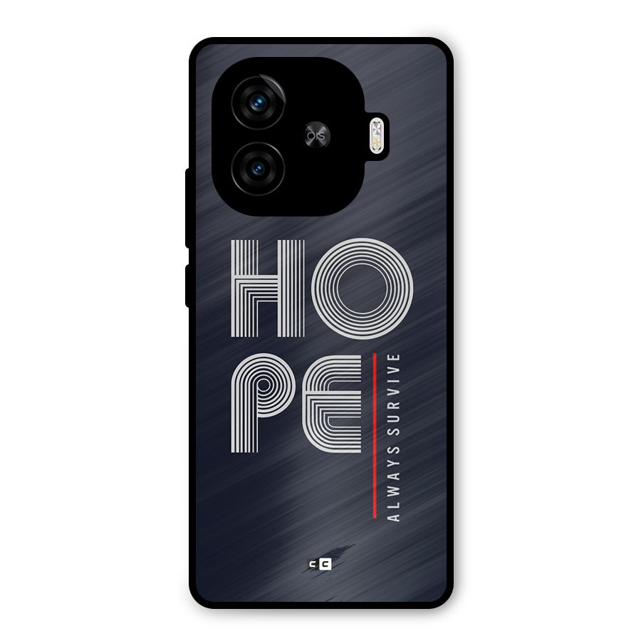 Hope Survives Metal Back Case for iQOO Z9 Turbo
