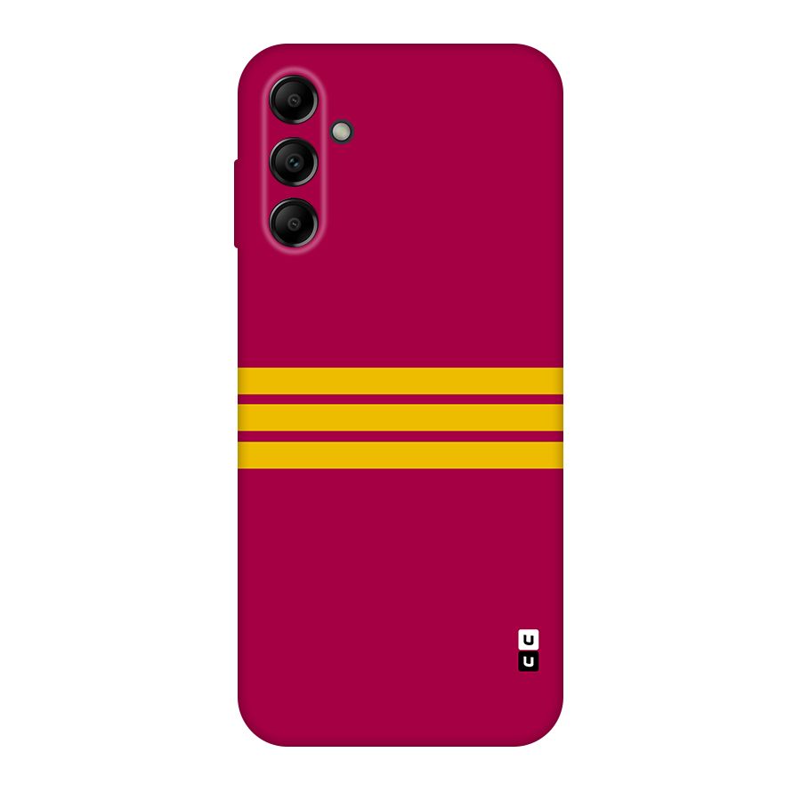 Horizontal Sports Stripes Original Polycarbonate Back Case for Galaxy A14 5G