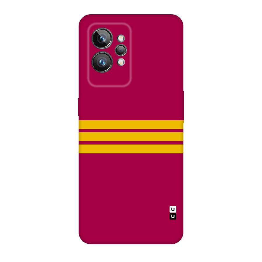 Horizontal Sports Stripes Original Polycarbonate Back Case for Realme GT2 Pro