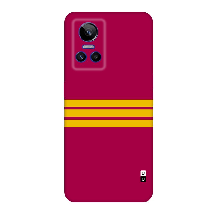 Horizontal Sports Stripes Original Polycarbonate Back Case for Realme GT Neo 3
