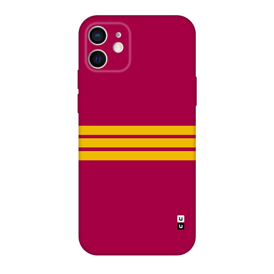 Horizontal Sports Stripes Original Polycarbonate Back Case for iPhone 12