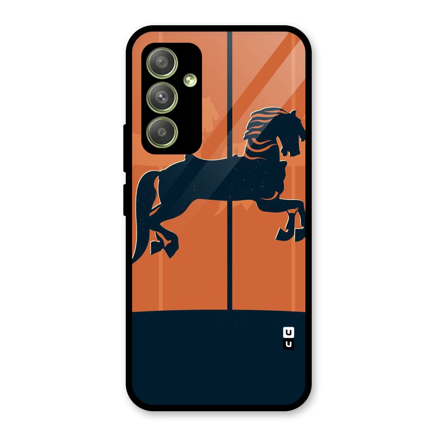 Horse Glass Back Case for Galaxy A54