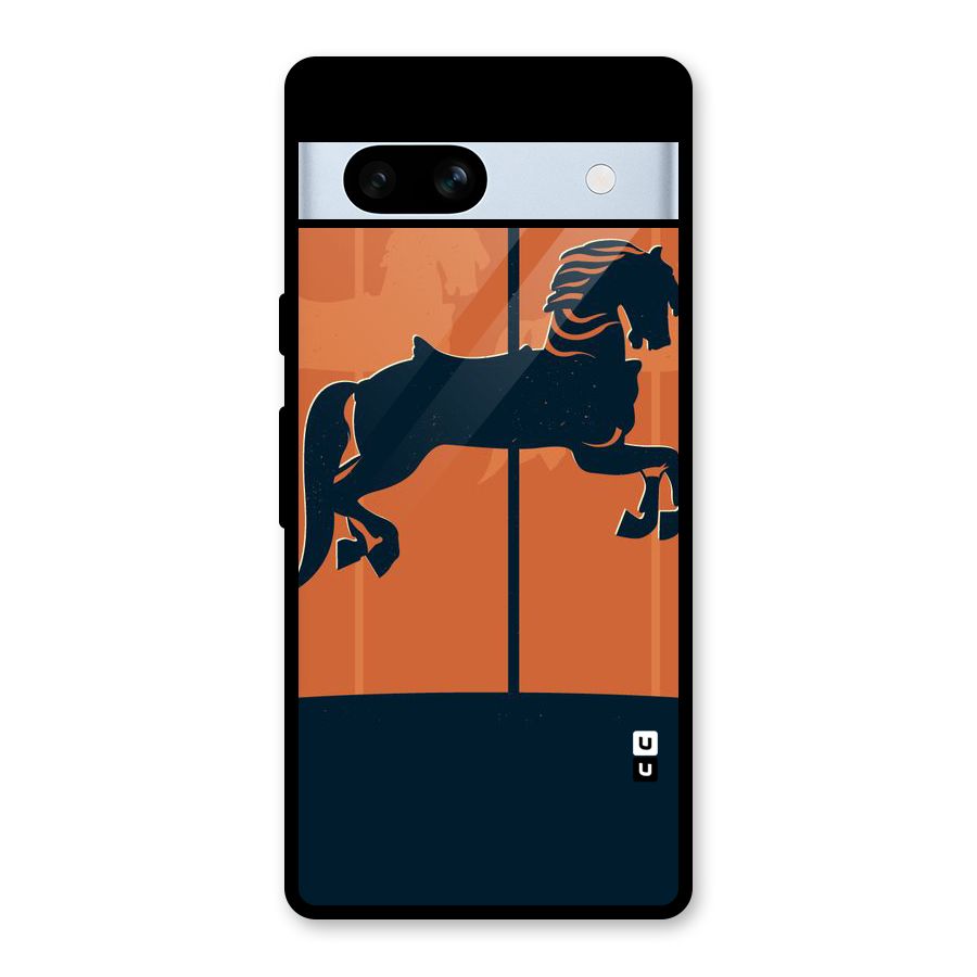 Horse Glass Back Case for Google Pixel 7a