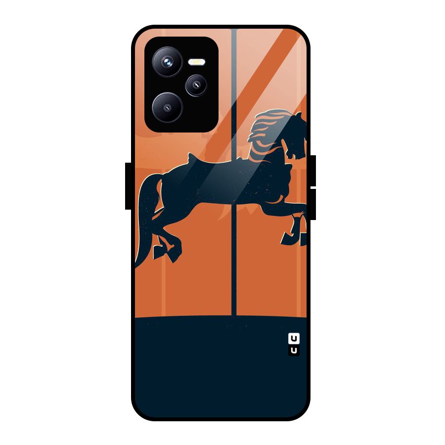 Horse Glass Back Case for Realme C35