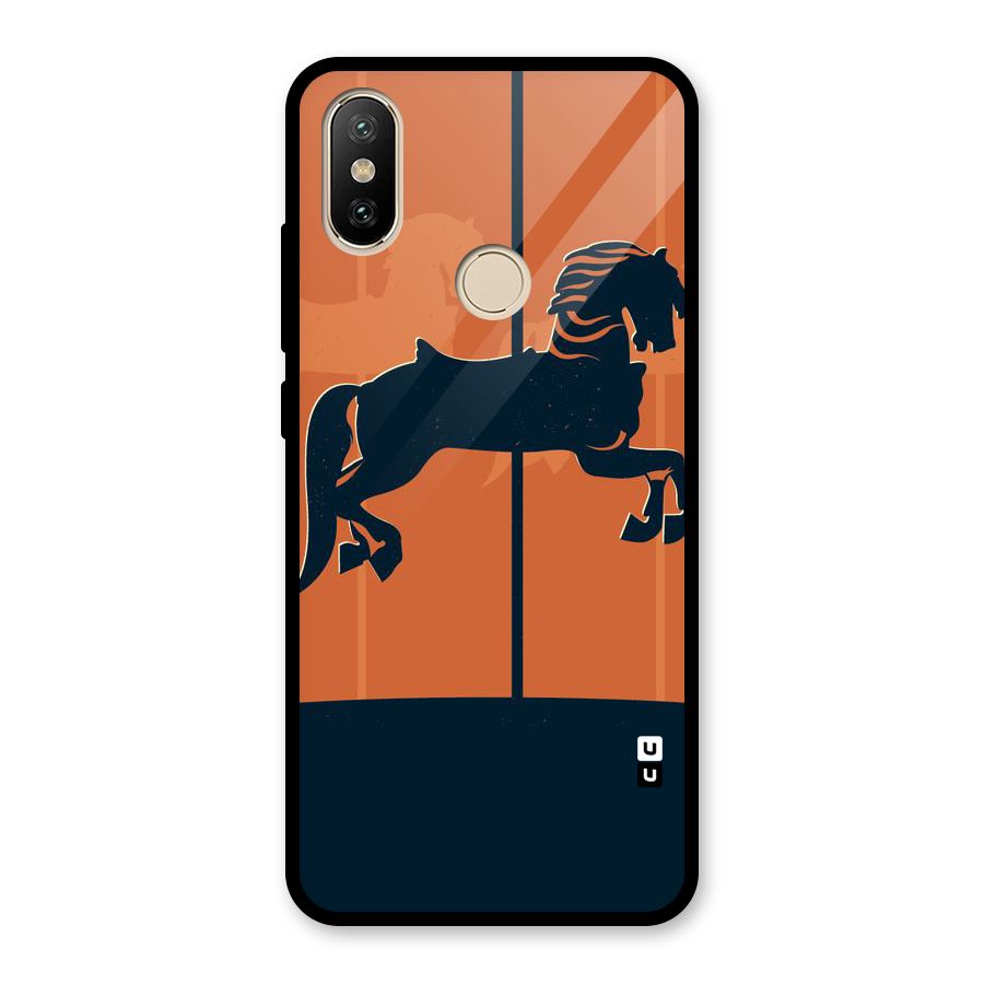 Horse Glass Back Case for Redmi A2