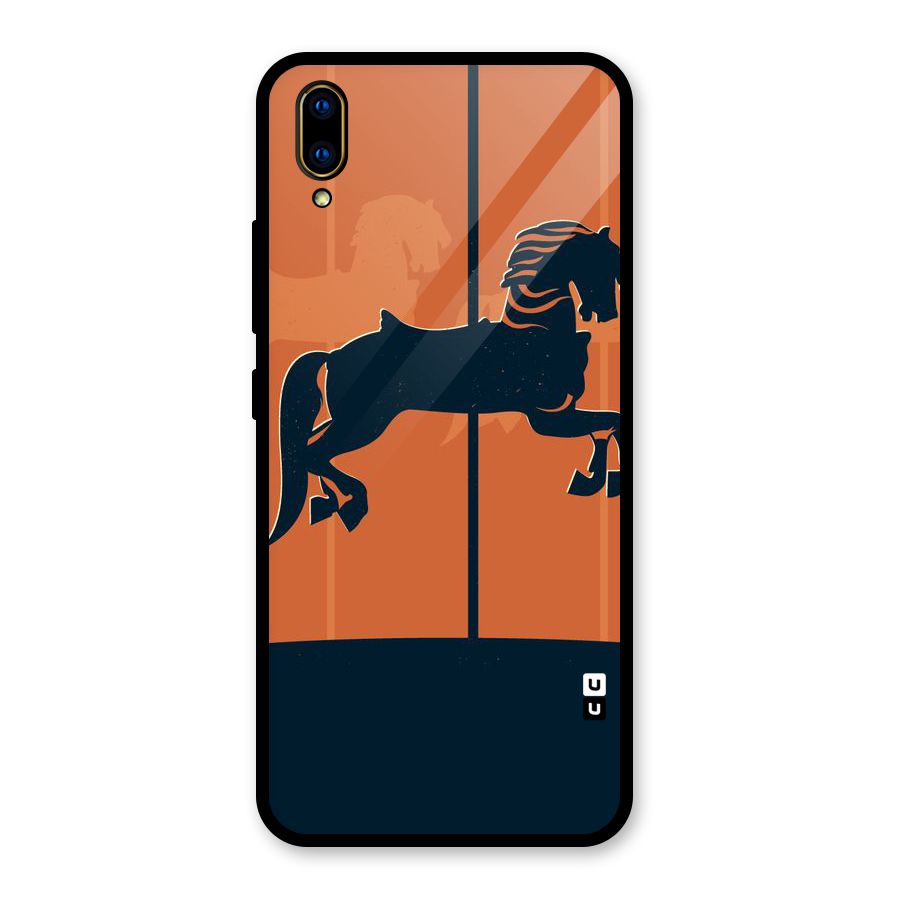 Horse Glass Back Case for Vivo V11 Pro