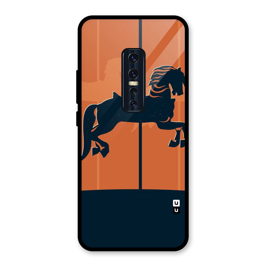 Horse Glass Back Case for Vivo V17 Pro