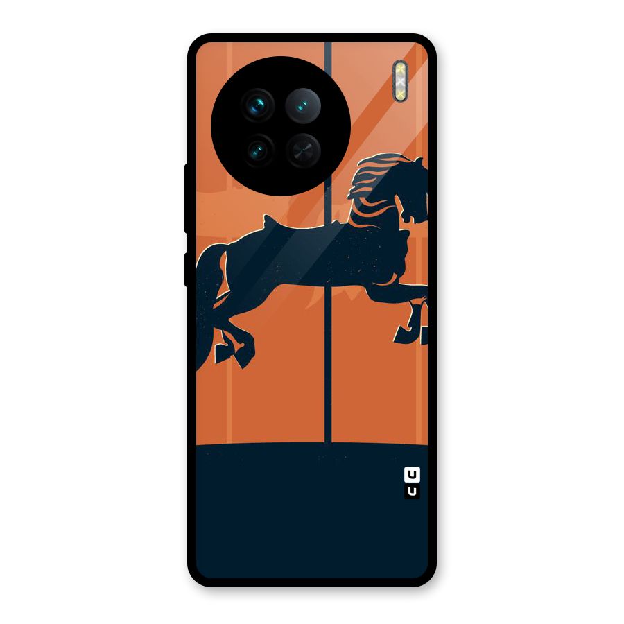 Horse Glass Back Case for Vivo X90