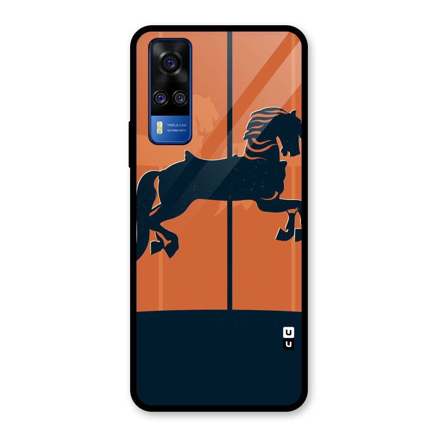 Horse Glass Back Case for Vivo Y31