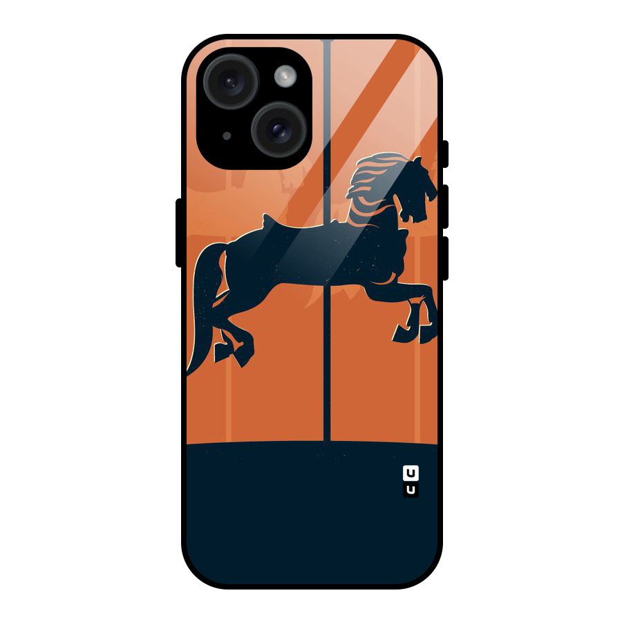 Horse Glass Back Case for iPhone 15