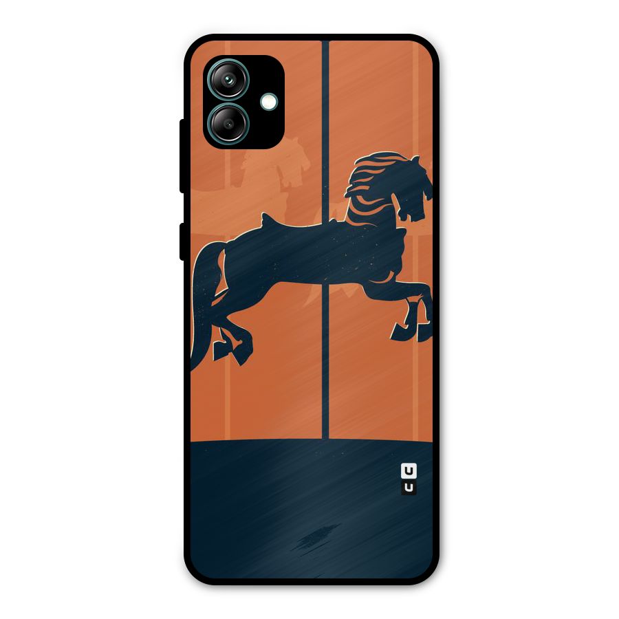 Horse Metal Back Case for Galaxy A04